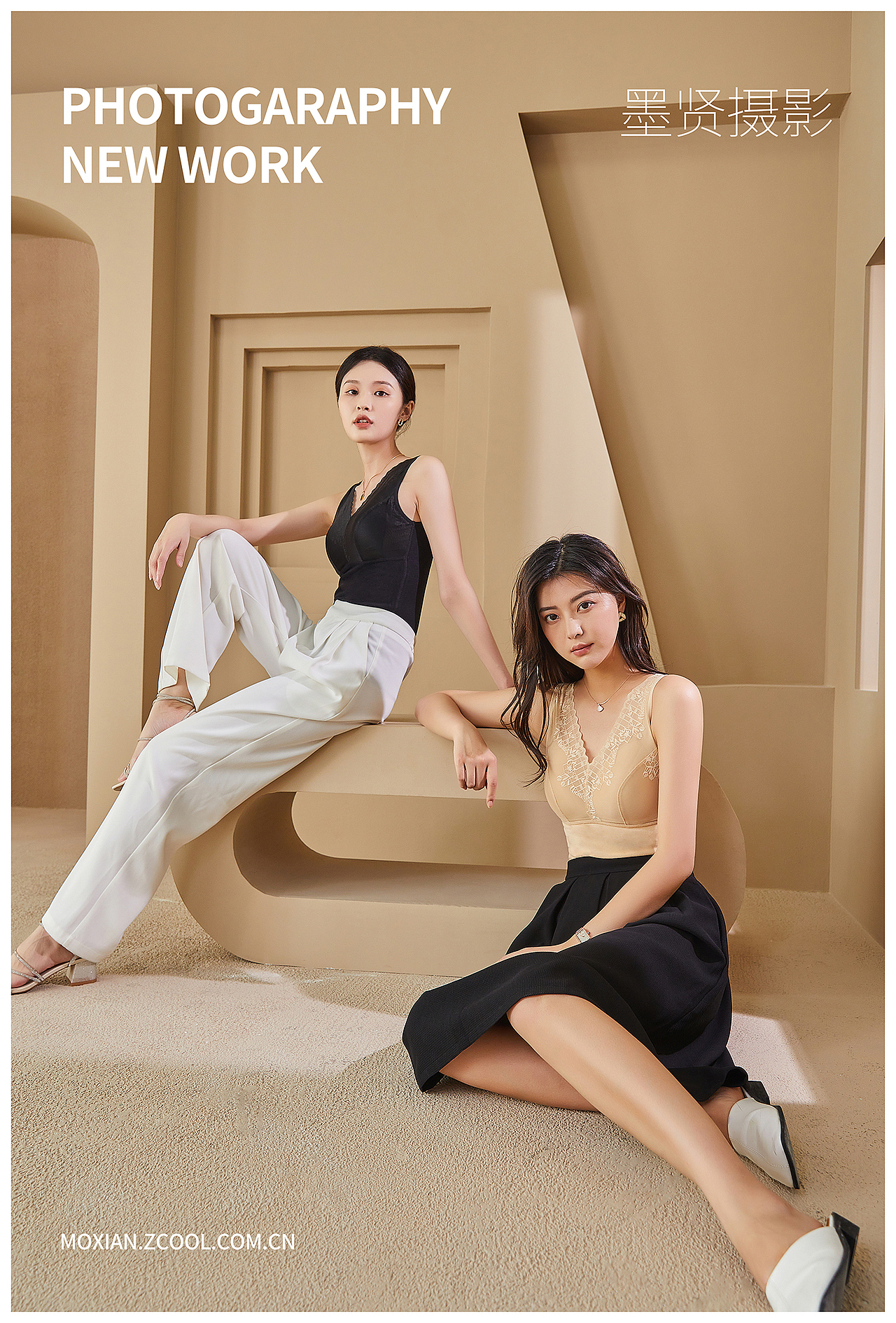 墨贤摄影-秋冬款内衣模特拍摄