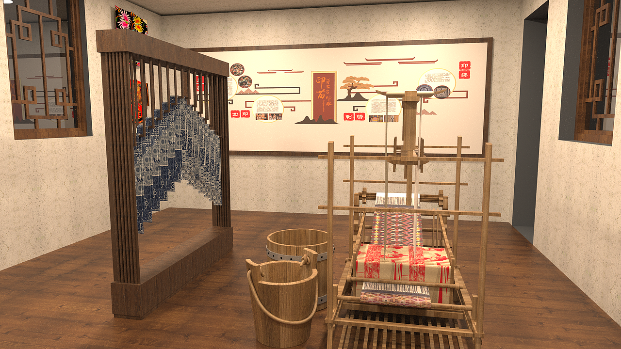 谷冰村文化礼堂（图ZMzI1MDYxMjA4） - 建筑/空间 - 站酷设计师小小老树原创素材 - 站酷ZCOOL