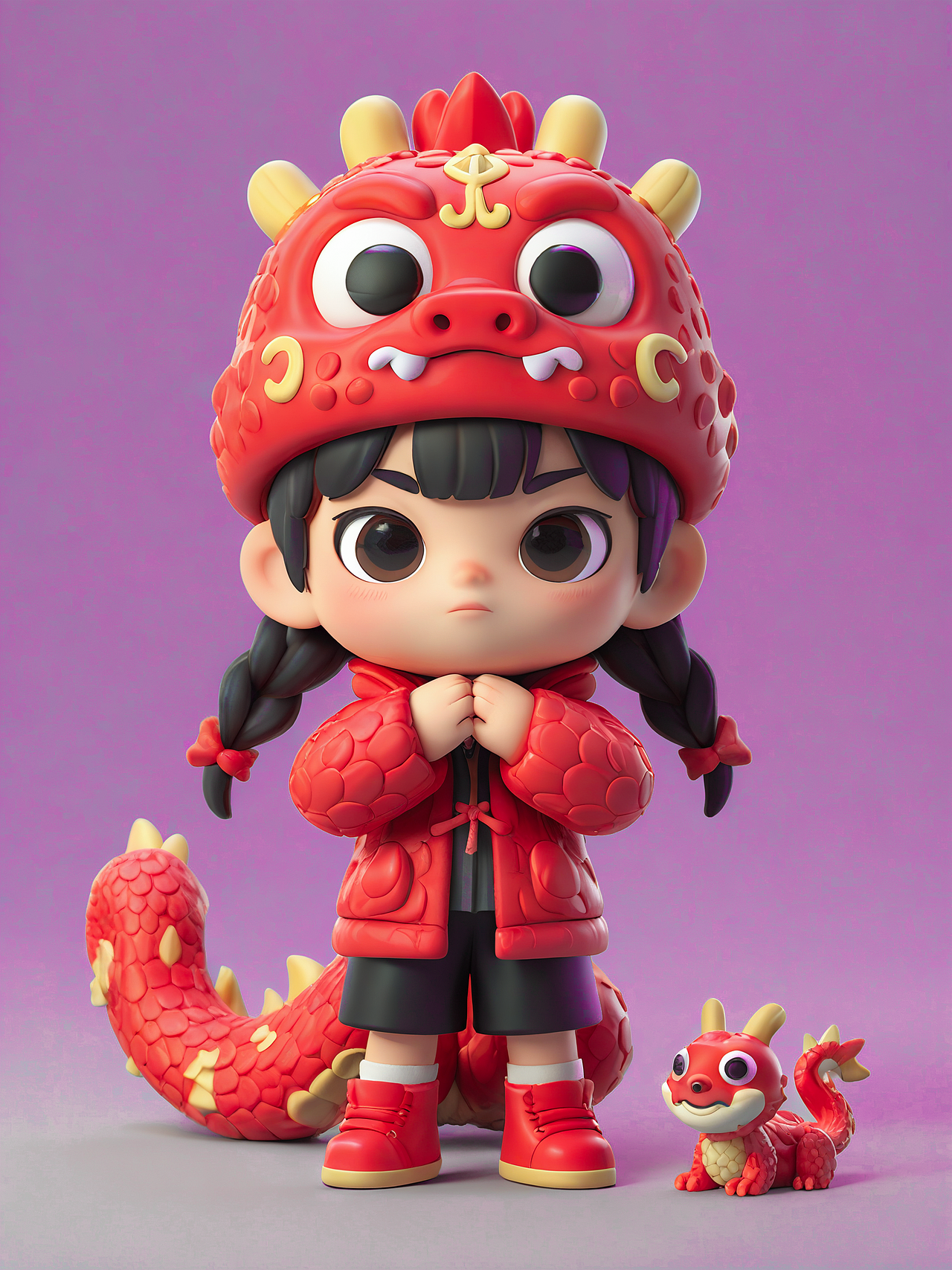 由WHEE生成的龙年守护神||一起成长~（图ZMzYwNDY5MDM2） - AI作品 - 站酷设计师好消息哇原创素材 - 站酷ZCOOL