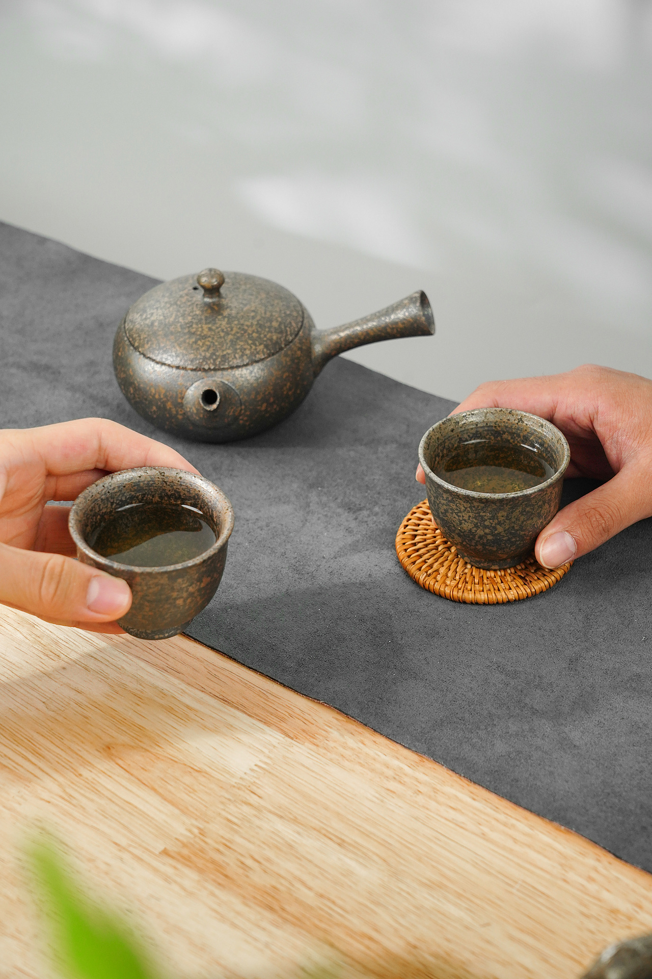 日式陶瓷茶具摄影