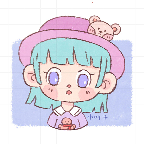 可爱的线条小头像