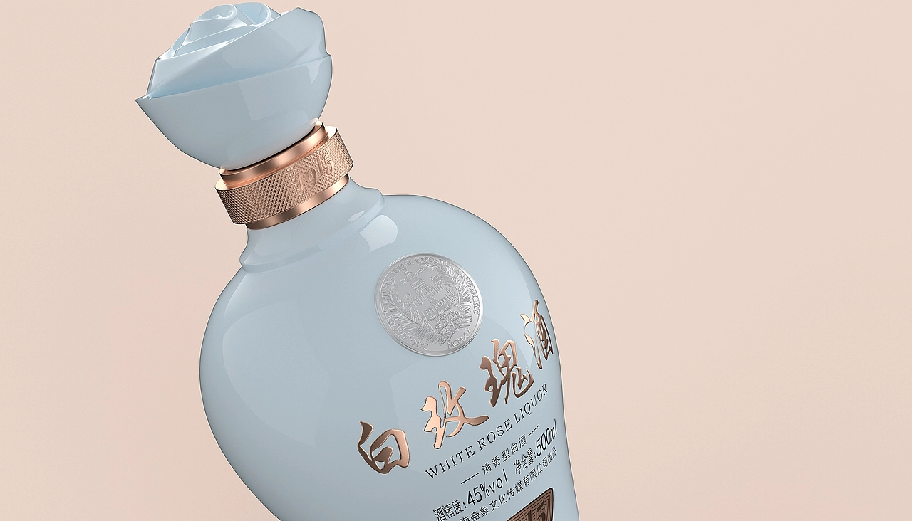 白玫瑰酒 | 包装设计 | 酒包装设计