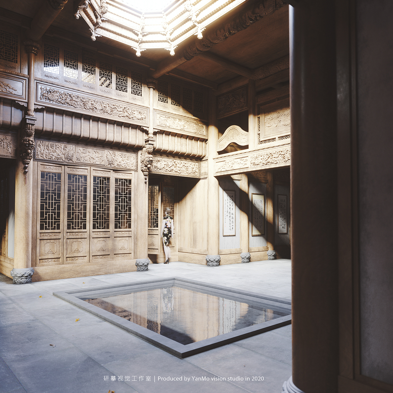 研摹视觉-古建效果图作品（图ZMzE5ODI1MjYw） - 建筑设计 - 站酷设计师研摹视觉原创素材 - 站酷ZCOOL
