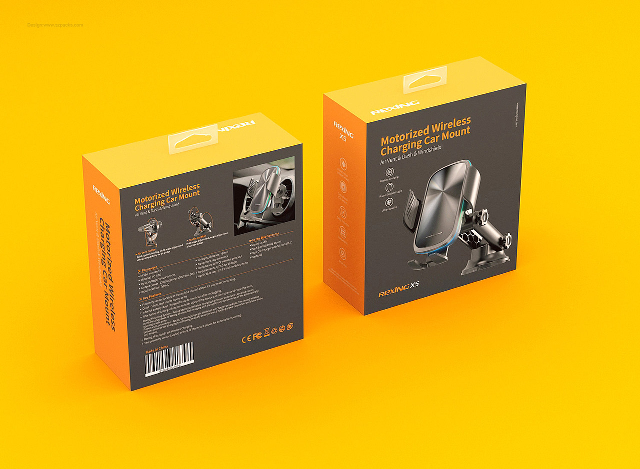 车载充电用品包装设计策划充电系列包装案例