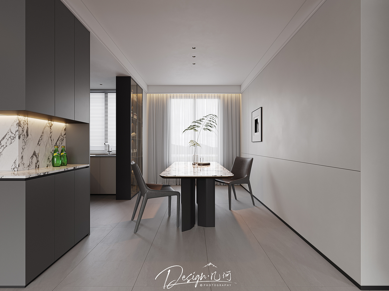 几何空间视觉表现 | 置地双清湾天域现代客餐厅（图ZMzY5MzE4MTE2） - 家装设计 - 站酷设计师几何空间彡原创素材 - 站酷ZCOOL