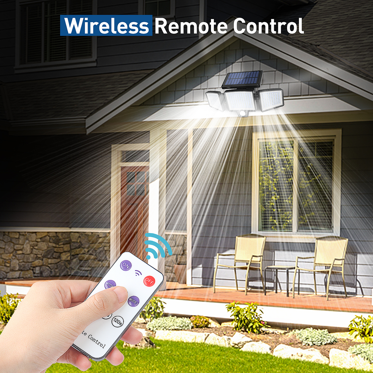 太阳能灯户外灯建模渲染设计亚马逊主图A+3D视频