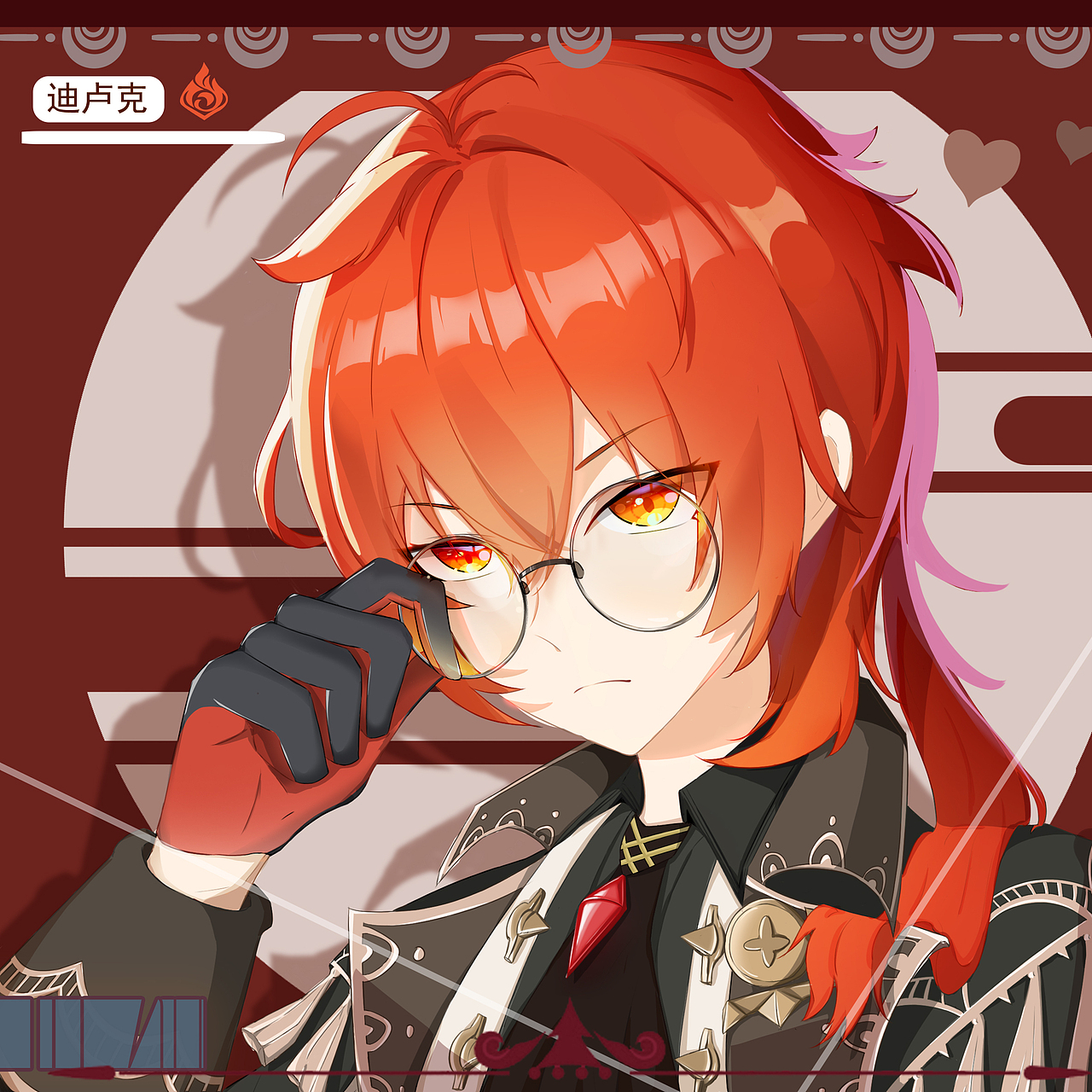 迪卢克头像(商业插画)