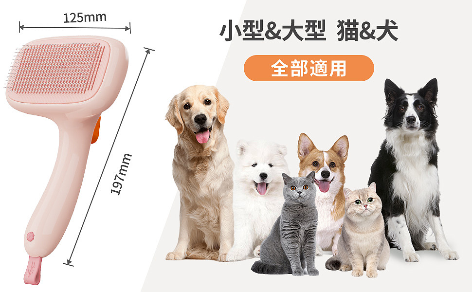 宠物毛发梳子 主图/A+ (KeyShot,Photoshop)