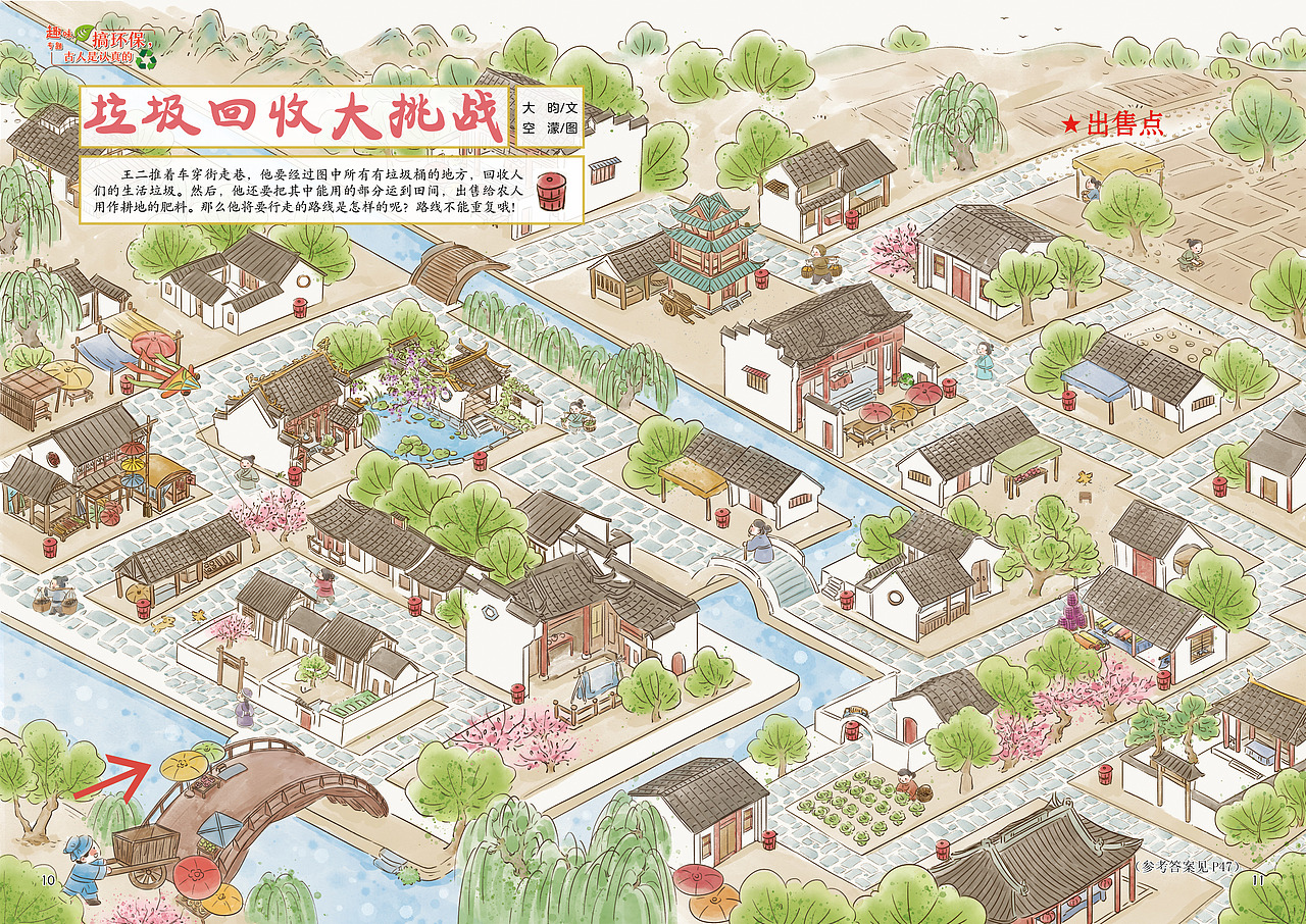 国风儿童插画#创作加油站#