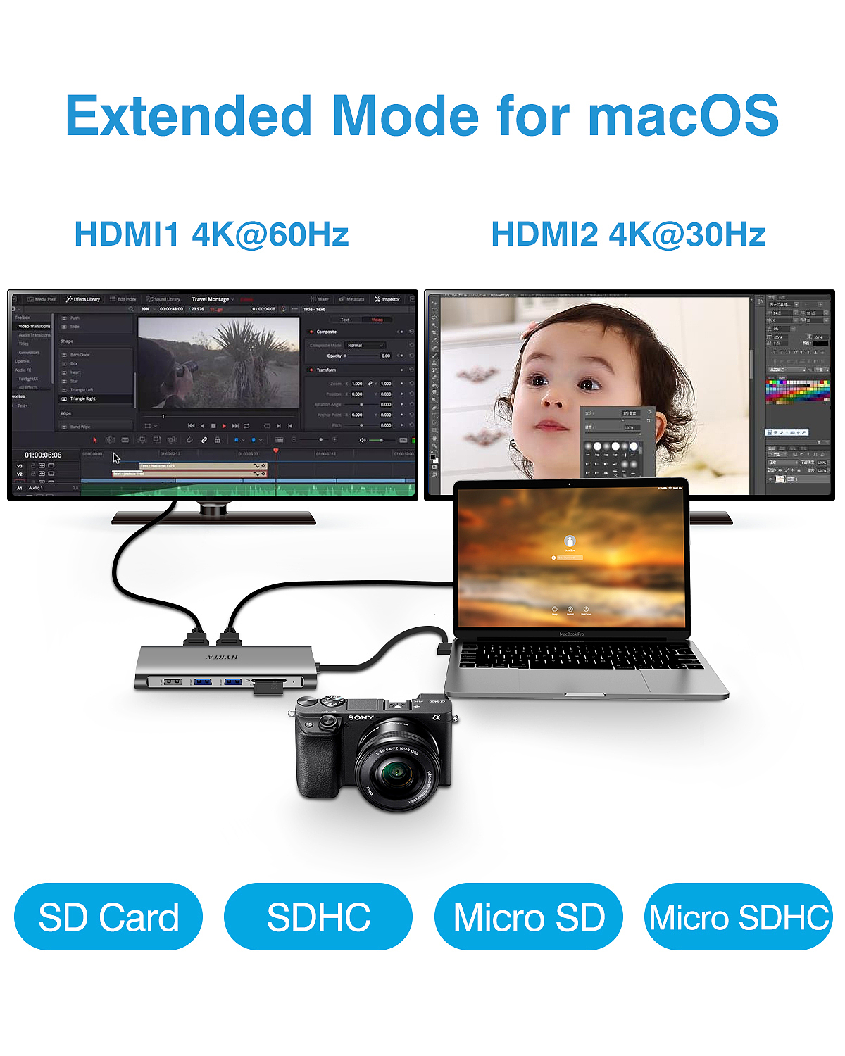 无线拓展坞 银色