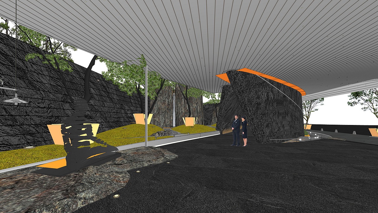 五矿示范区景观SU模型下载