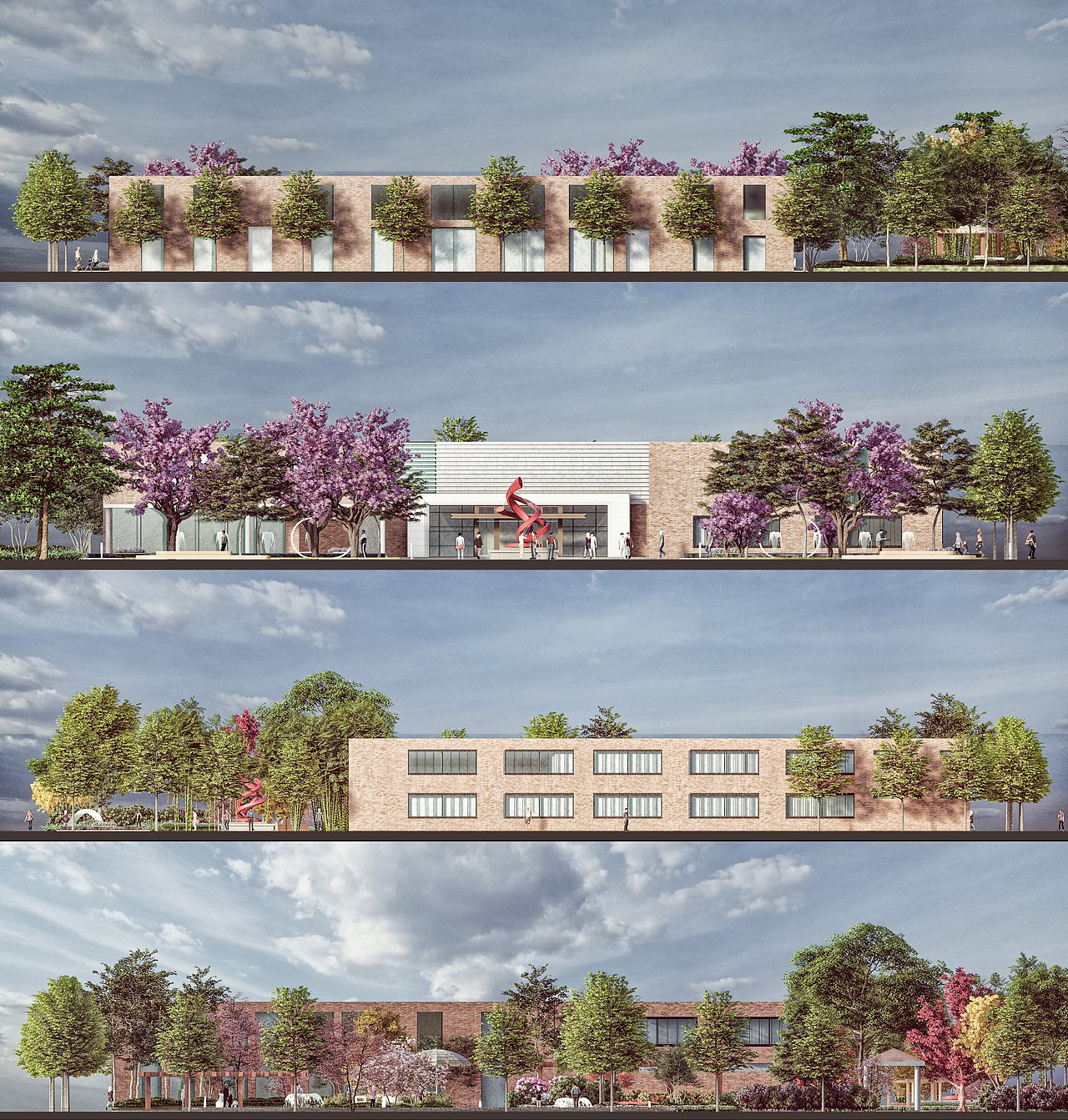 大学生活动中心建筑景观设计（图ZMzEwODUzMzg4） - 景观设计 - 站酷设计师索梵设计原创素材 - 站酷ZCOOL