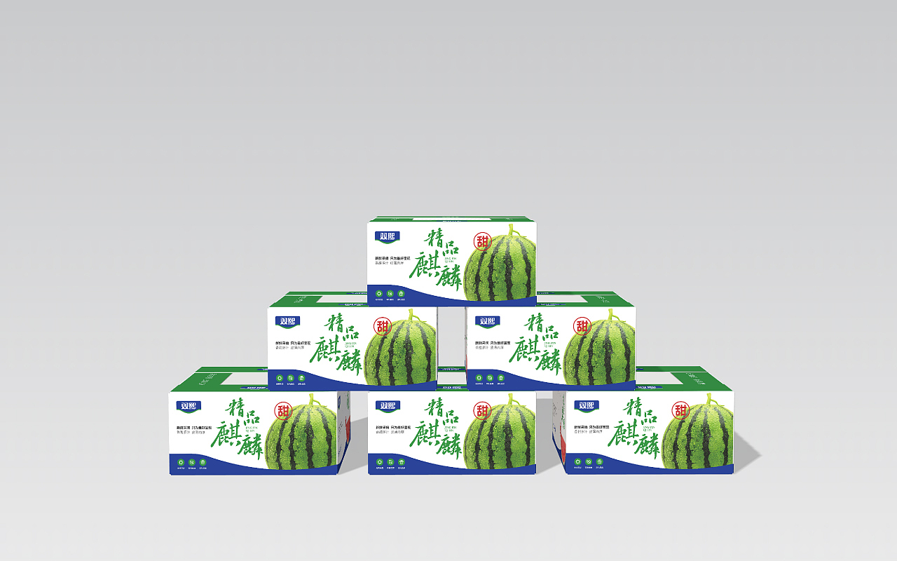 西瓜纸箱设计包装设计水果包装原创设计