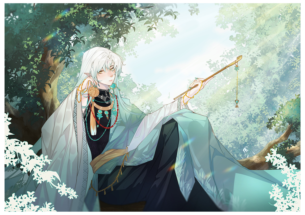 古树神灵系列之轩辕柏（图ZMzA5MzAxNTMy） - 创作习作 - 站酷设计师七里在画画原创素材 - 站酷ZCOOL