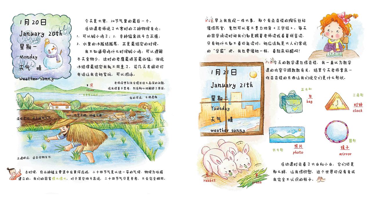 手账插画~之前画得手账