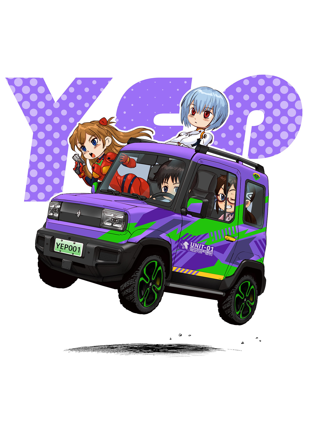 手绘宝骏悦也痛车