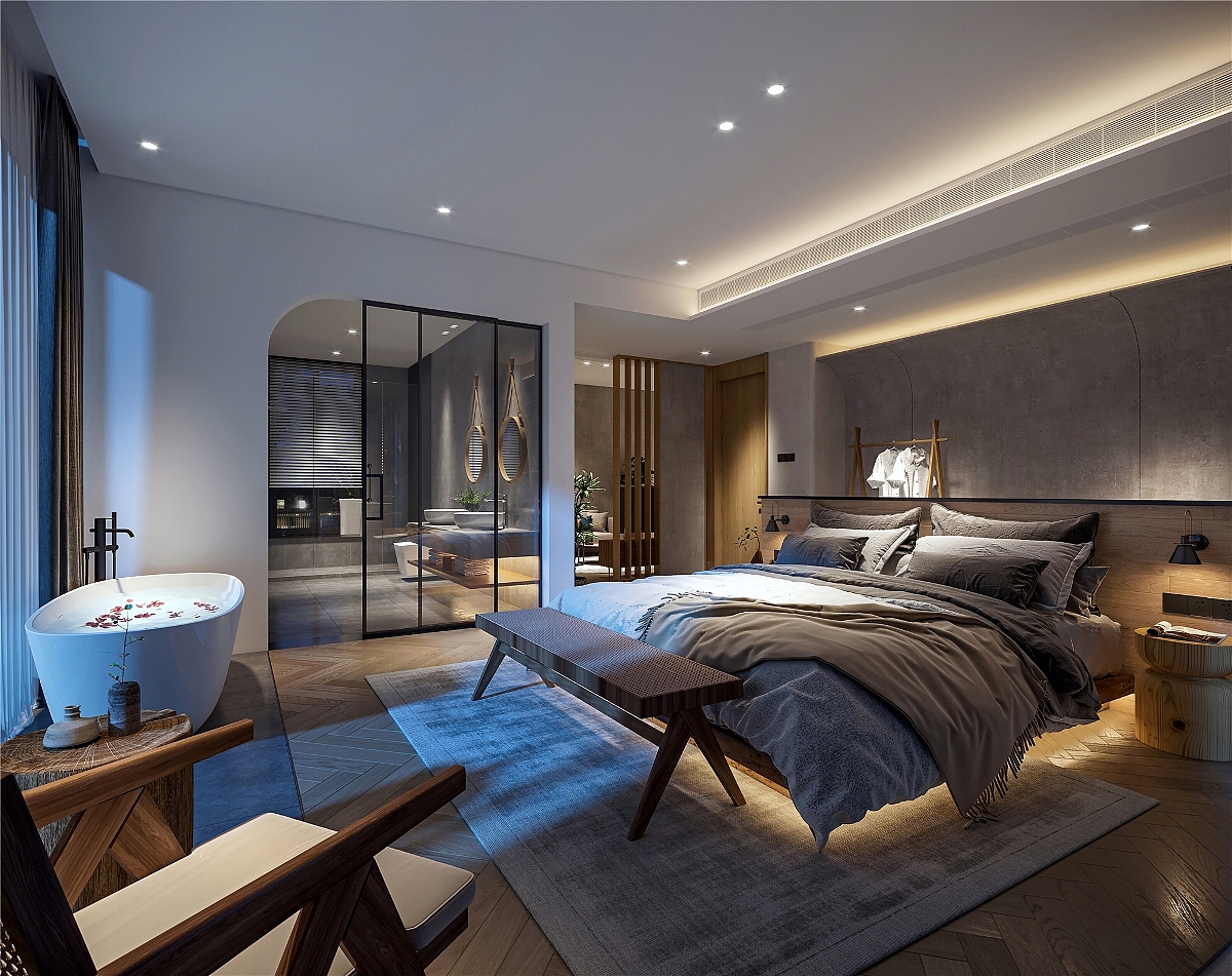 原木极简风民宿