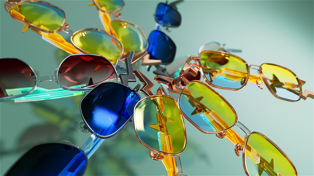 眼镜产品三维动画练习