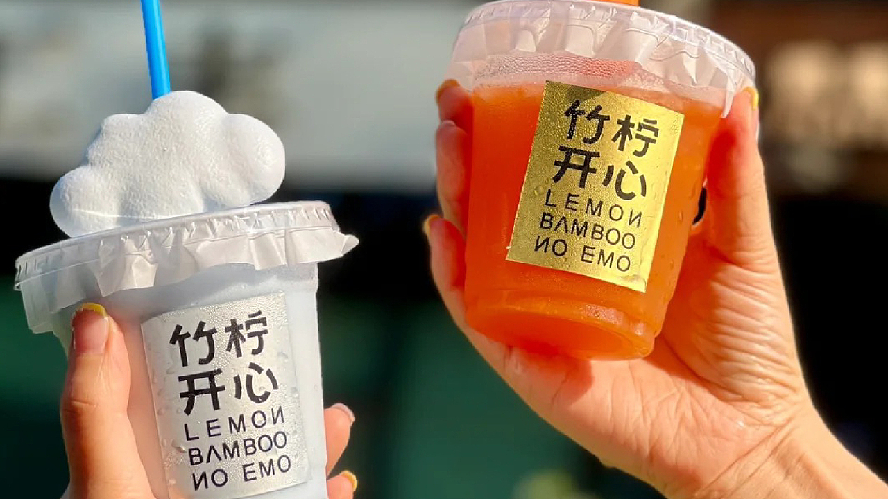 Daw/竹柠开心——把屋顶搬进门店的茶饮品牌升级logo啦（图ZMzQ0MDE0MzY0） - Logo - 站酷设计师Dawvi原创素材 - 站酷ZCOOL