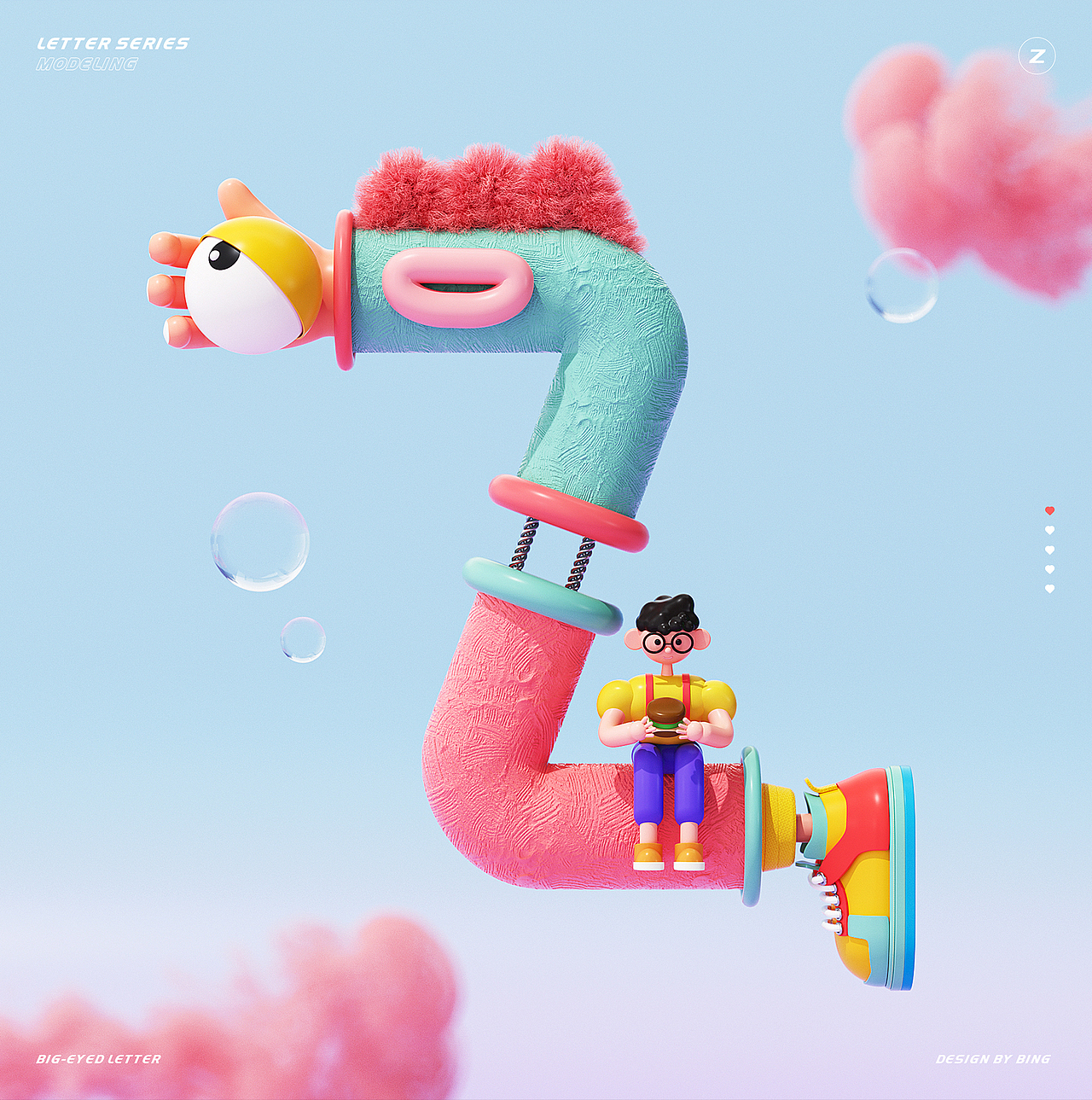 C4D字母系列-26 Letter Series（图ZMzA4NTI1MzA4） - 场景 - 站酷设计师BINGc原创素材 - 站酷ZCOOL