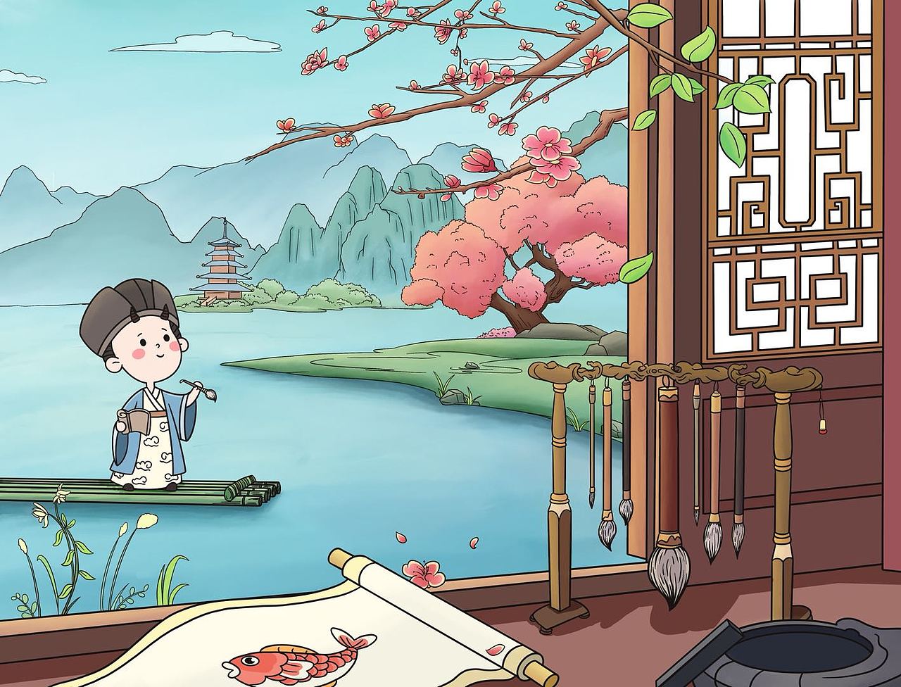 小书童形象设计