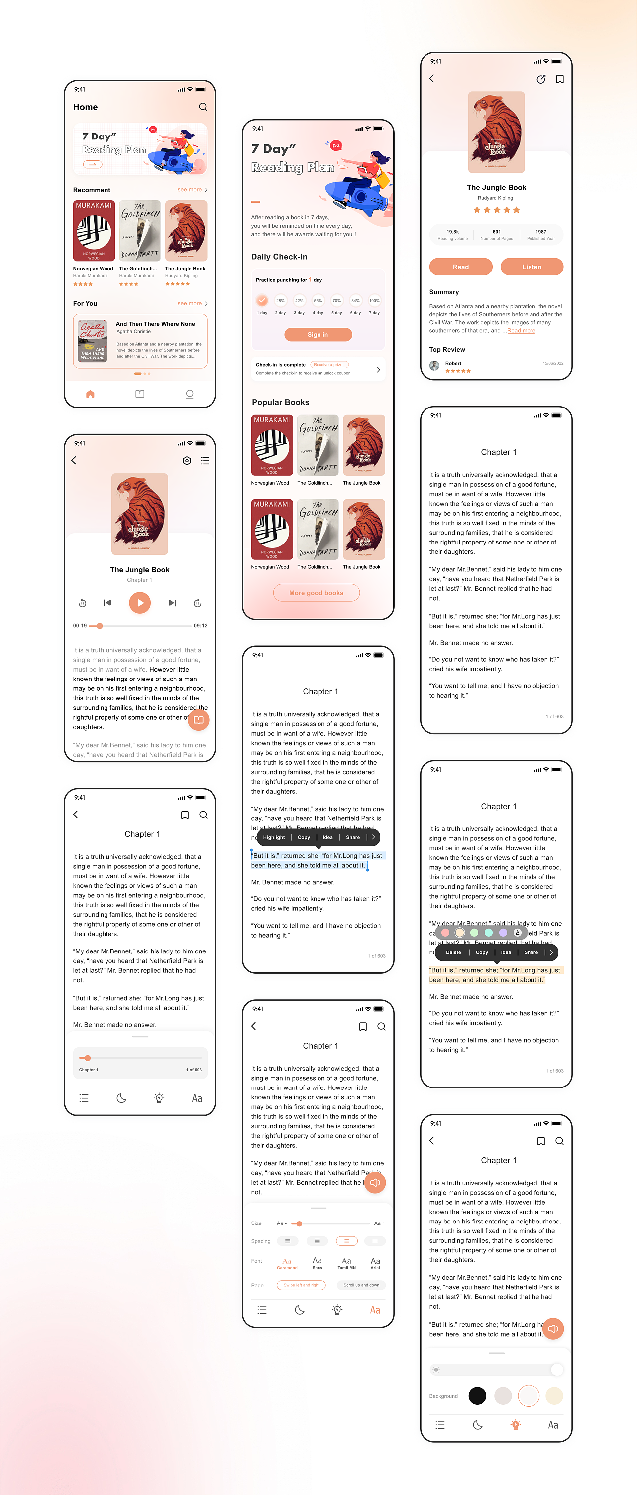 海外阅读app（图ZMzA1ODU3MzY4） - APP界面 - 站酷设计师笨小呆啊原创素材 - 站酷ZCOOL
