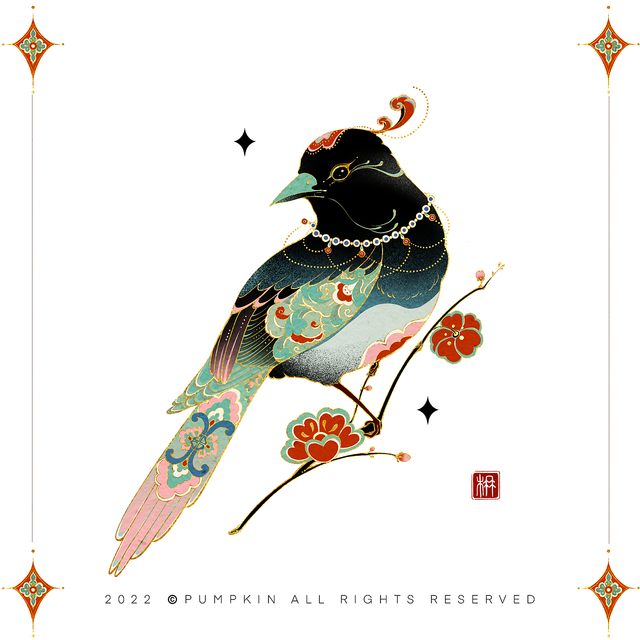 Good Luck | 敦煌·吉祥复古插画