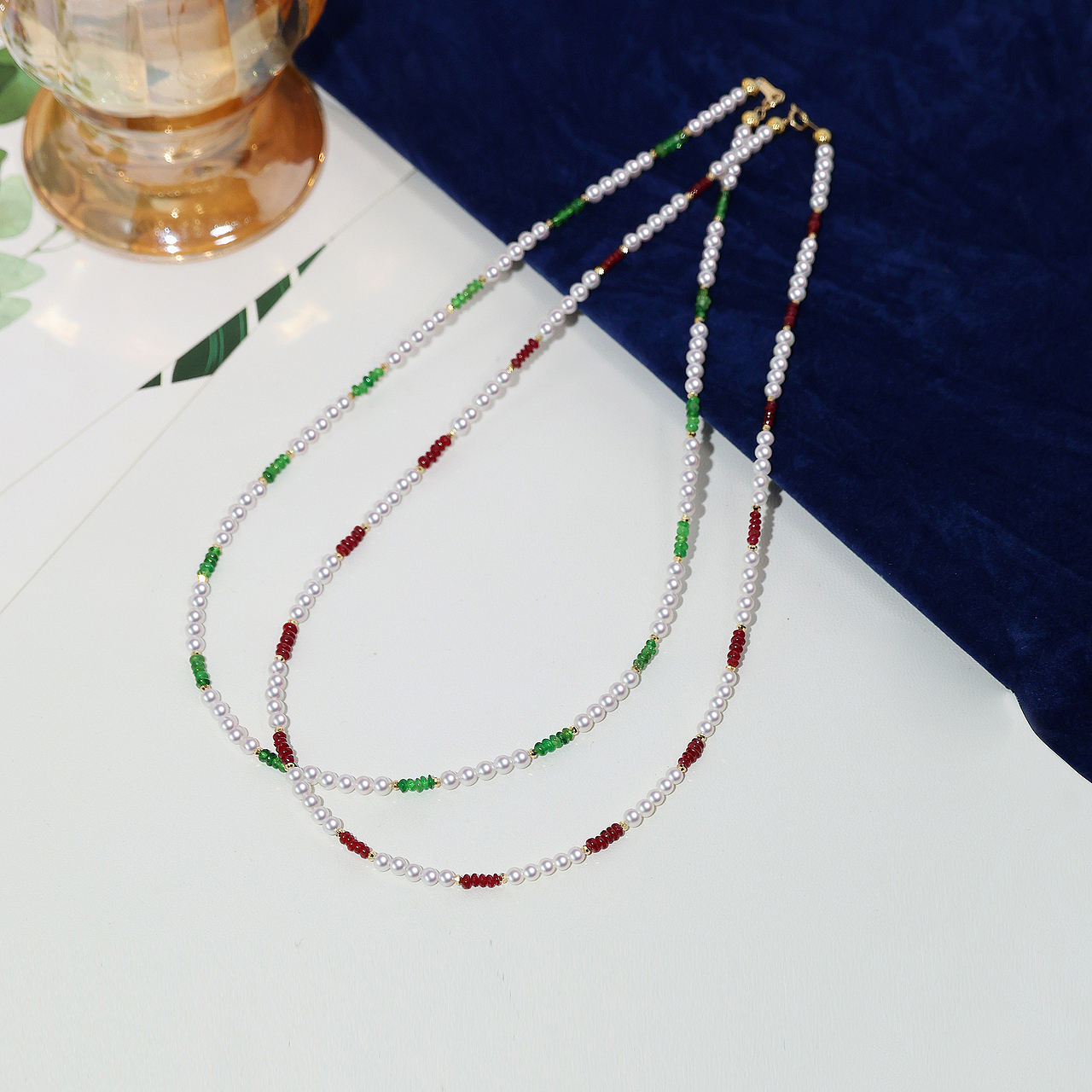 珠宝产品摄影 - 珍珠项链系列