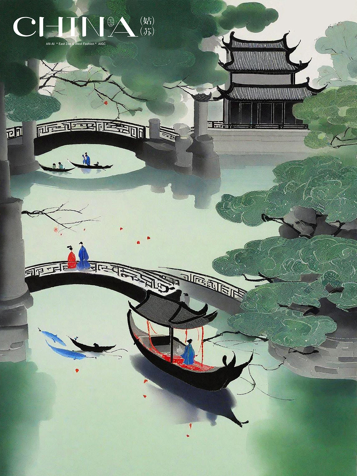 大美中国丨姑苏印象（图ZMzY4MDE2NDky） - AI作品 - 站酷设计师安史原创素材 - 站酷ZCOOL