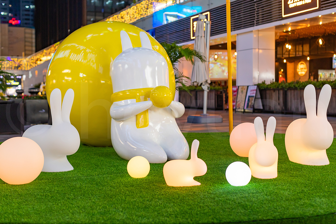 广场美陈活动摄影 人像互动摄影