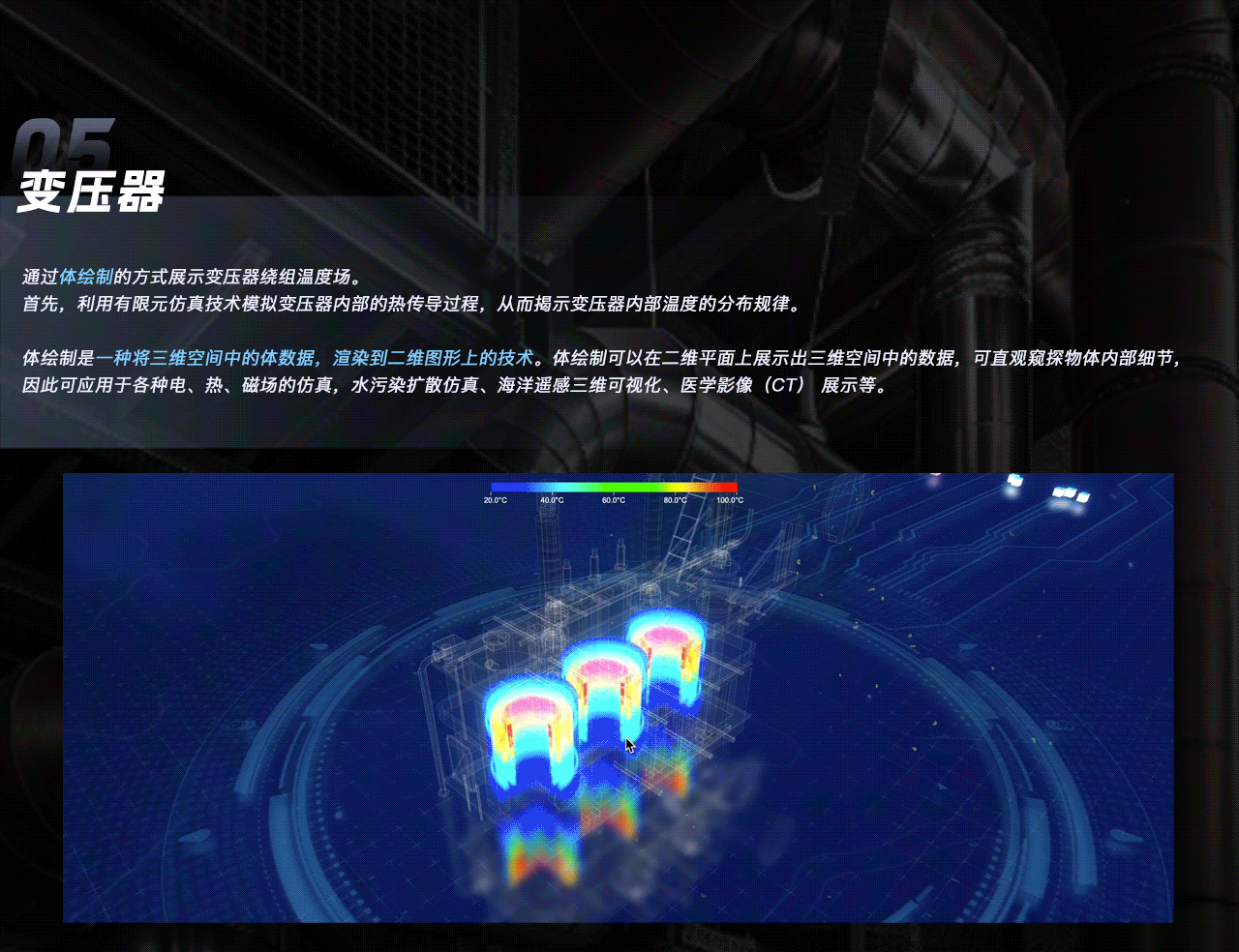 智慧火电厂虚拟仿真/数字孪生/3D可视化大屏（图ZMzY5MDg4OTI0） - 建筑/空间 - 站酷设计师可视化鲸鱼原创素材 - 站酷ZCOOL