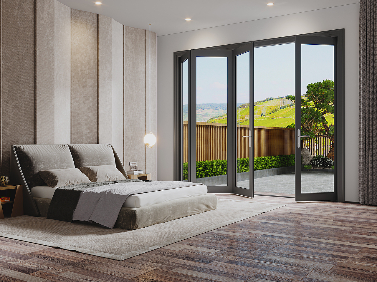 现代门窗效果图