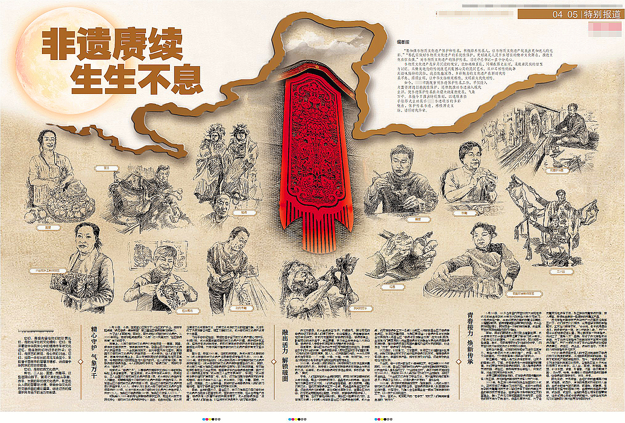 美编日常 报纸版面一组