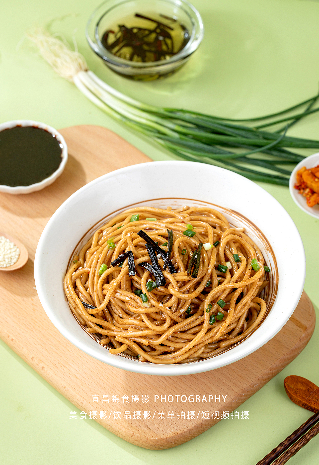 葱油拌面酱料拍摄/宜昌美食摄影/食物造型/佐料电商照