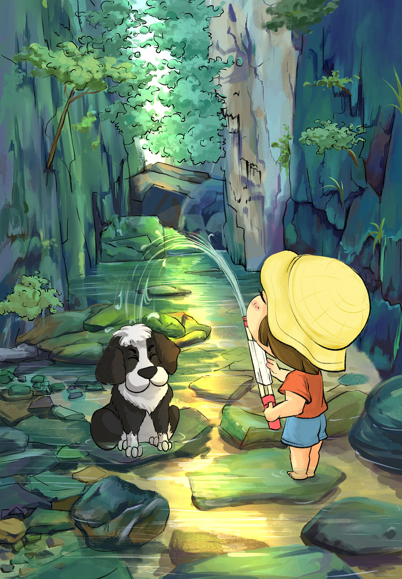 #夏日创作季# 暑期大作战（图ZMzEwMjE1NTYw） - 儿童插画 - 站酷设计师猫宁ing原创素材 - 站酷ZCOOL