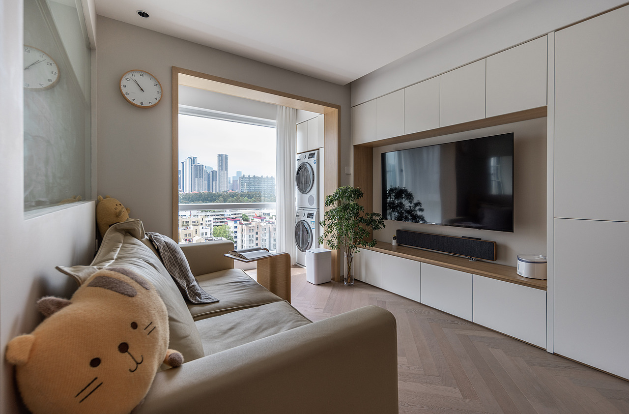 44平方小户型设计|旧房改造|日系原木风