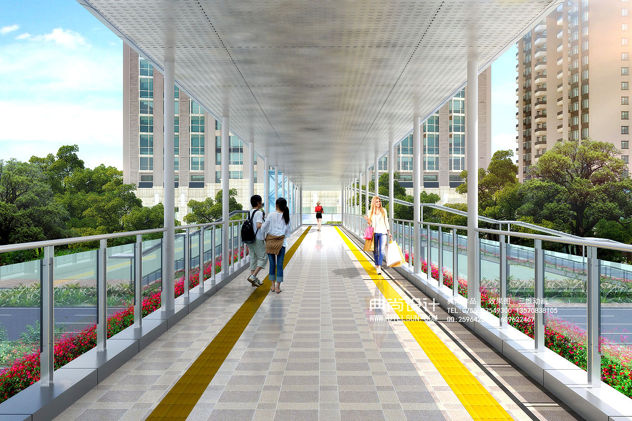 人行天桥效果图1