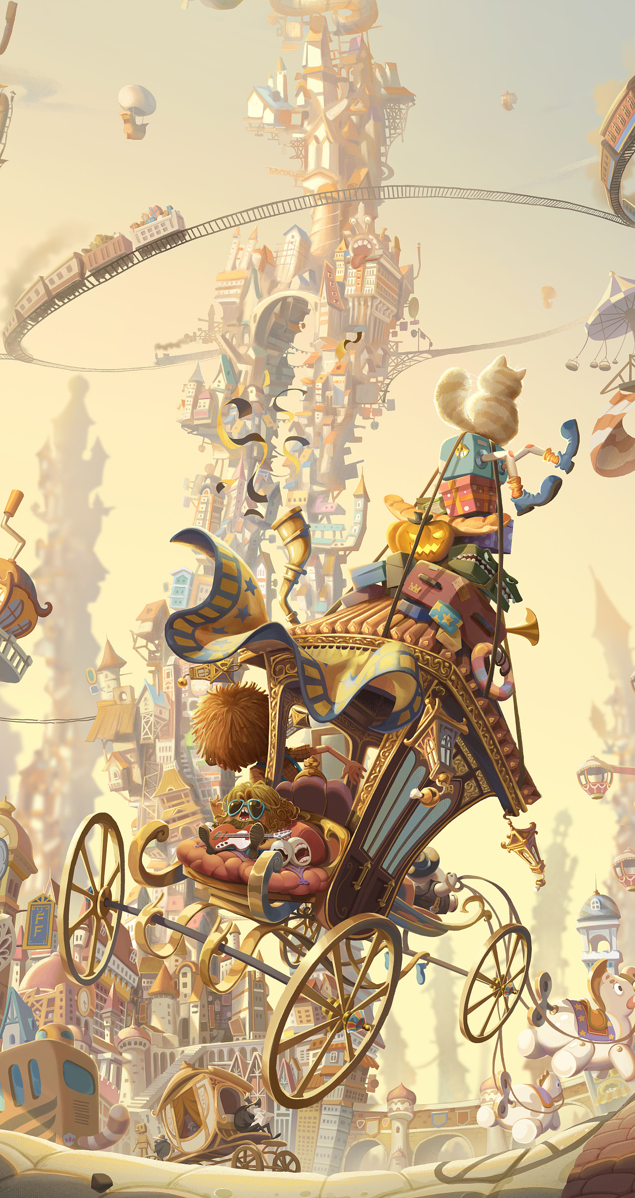 个人作品《下城区》插画绘制过程(图ZMzIxMzc1MjQ4) - 儿童插画 - 站酷设计师肥猫牛奶原创素材 - 站酷ZCOOL