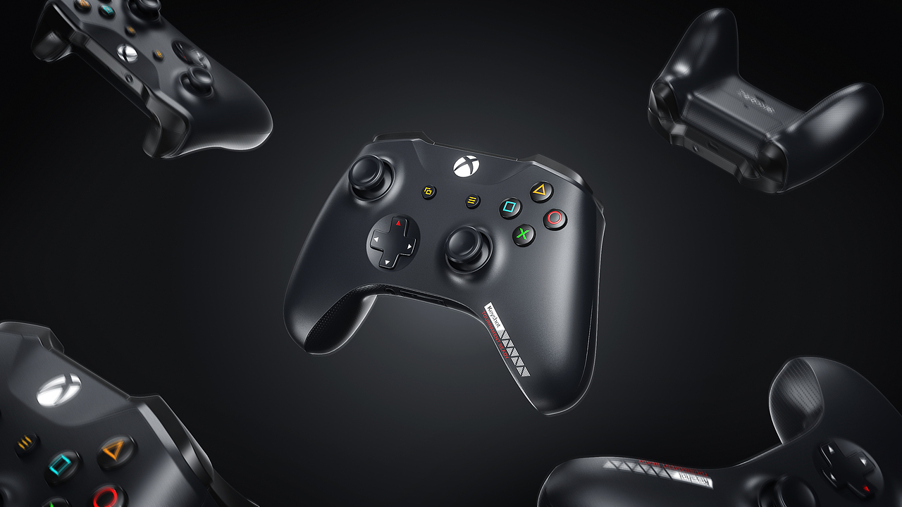 游戏手柄渲染  keyshot渲染