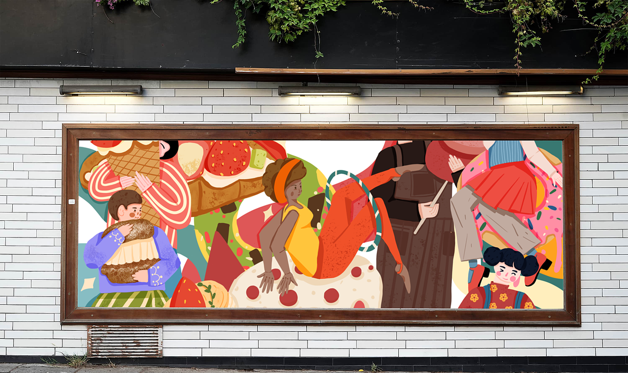 五彩缤纷的甜点世界