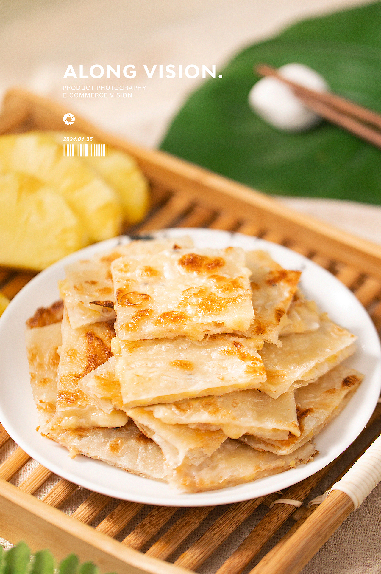 印度飞饼水果飞饼拍摄