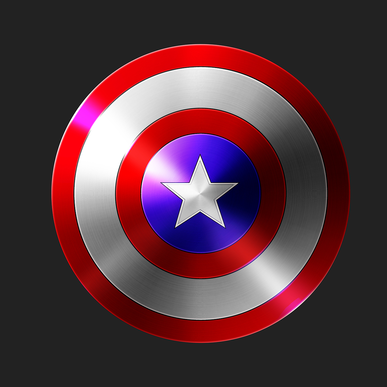 美国队长盾牌（图ZMzI4NzAzMzI0） - 创作习作 - 站酷设计师帽子B原创素材 - 站酷ZCOOL