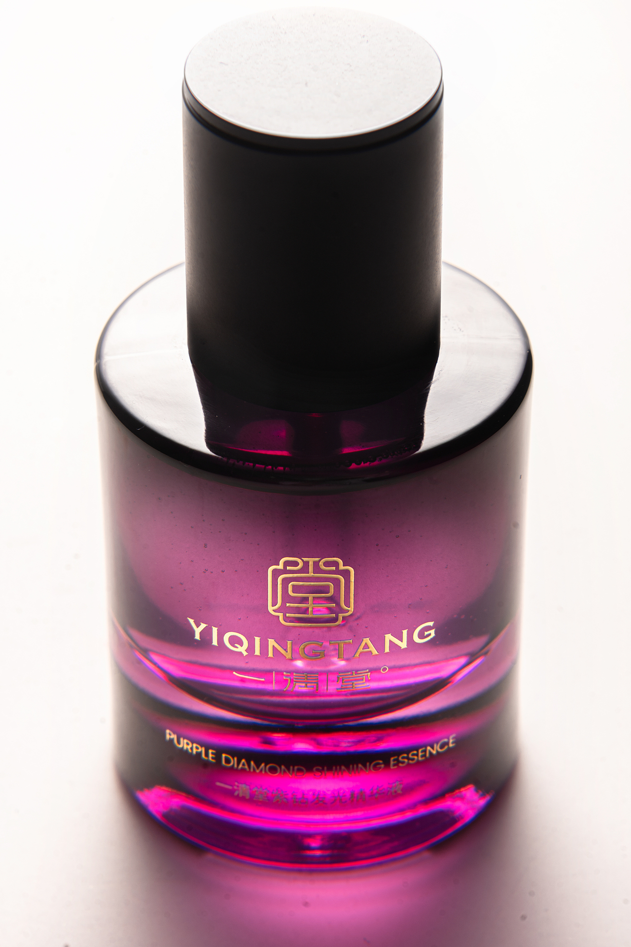 新中式护肤品 | 一清堂紫钻发光精华液 | 产品摄影