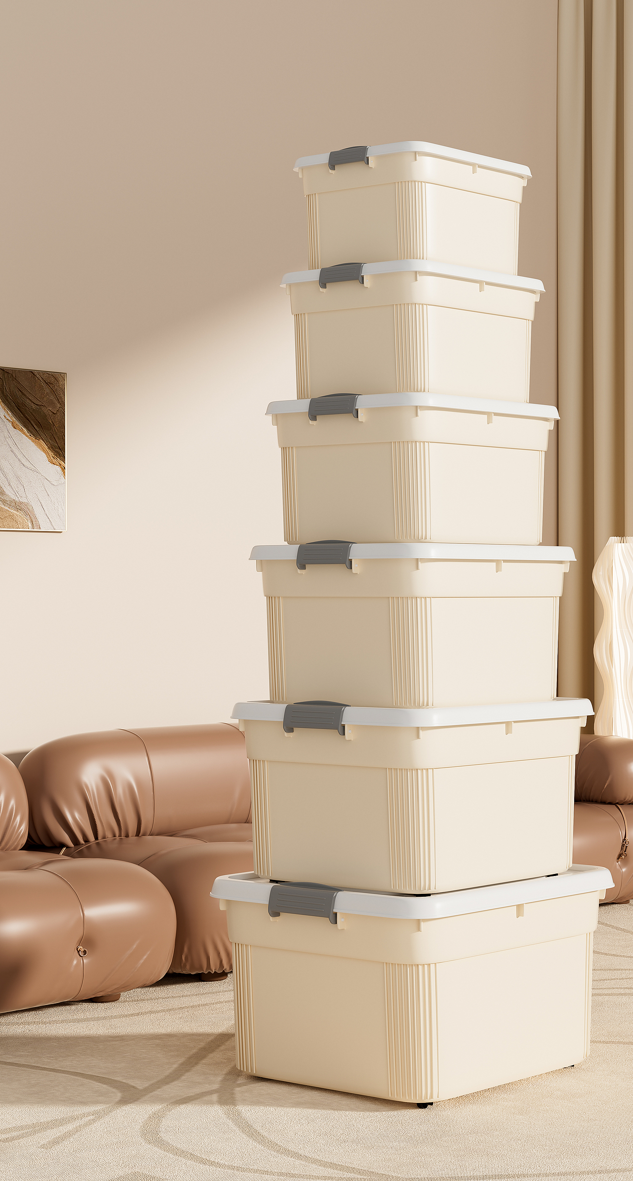 C4D建模渲染-奶油色收纳盒（图ZMzU3MzE5NDI4） - 产品 - 站酷设计师浙江菜鸟原创素材 - 站酷ZCOOL