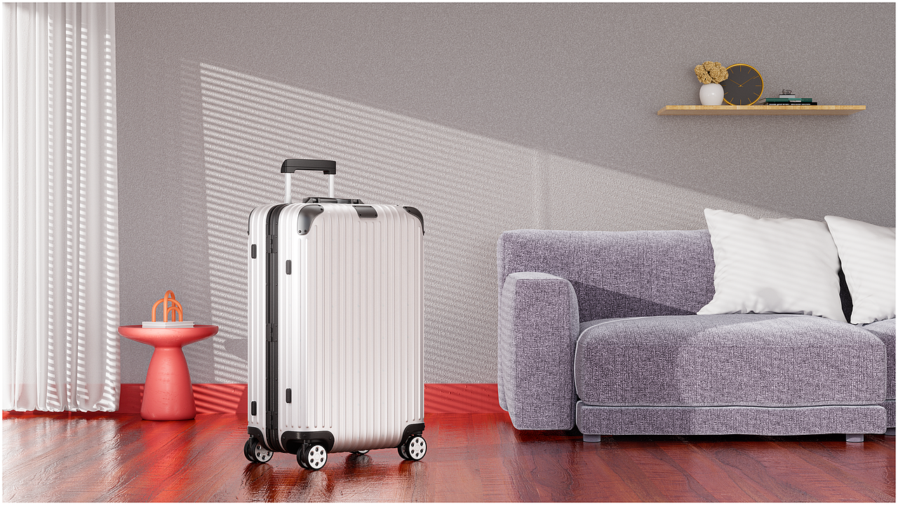 旅行箱产品渲染