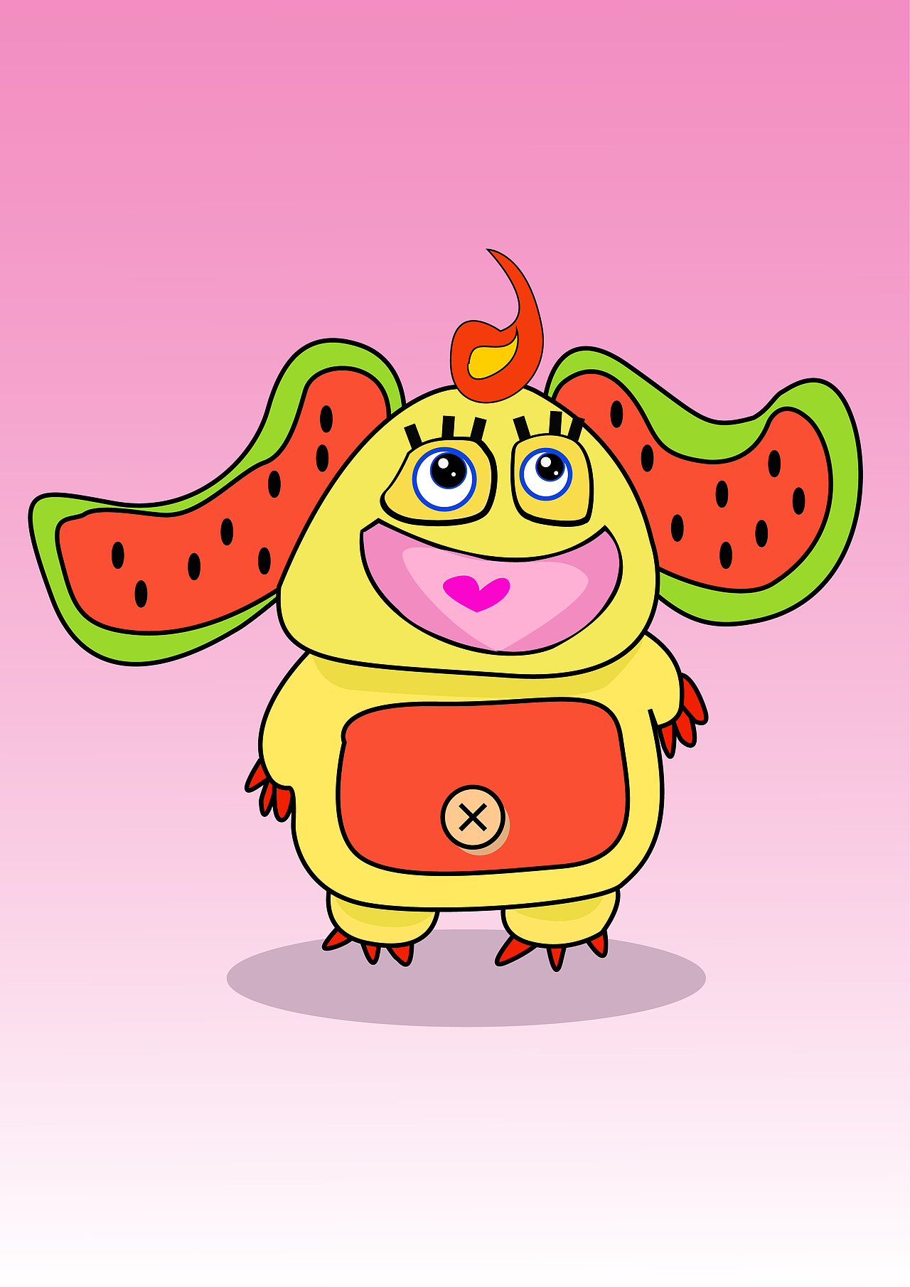 小怪兽立粒（图ZMzE2MzczOTA0） - 艺术插画 - 站酷设计师巧巧思思原创素材 - 站酷ZCOOL