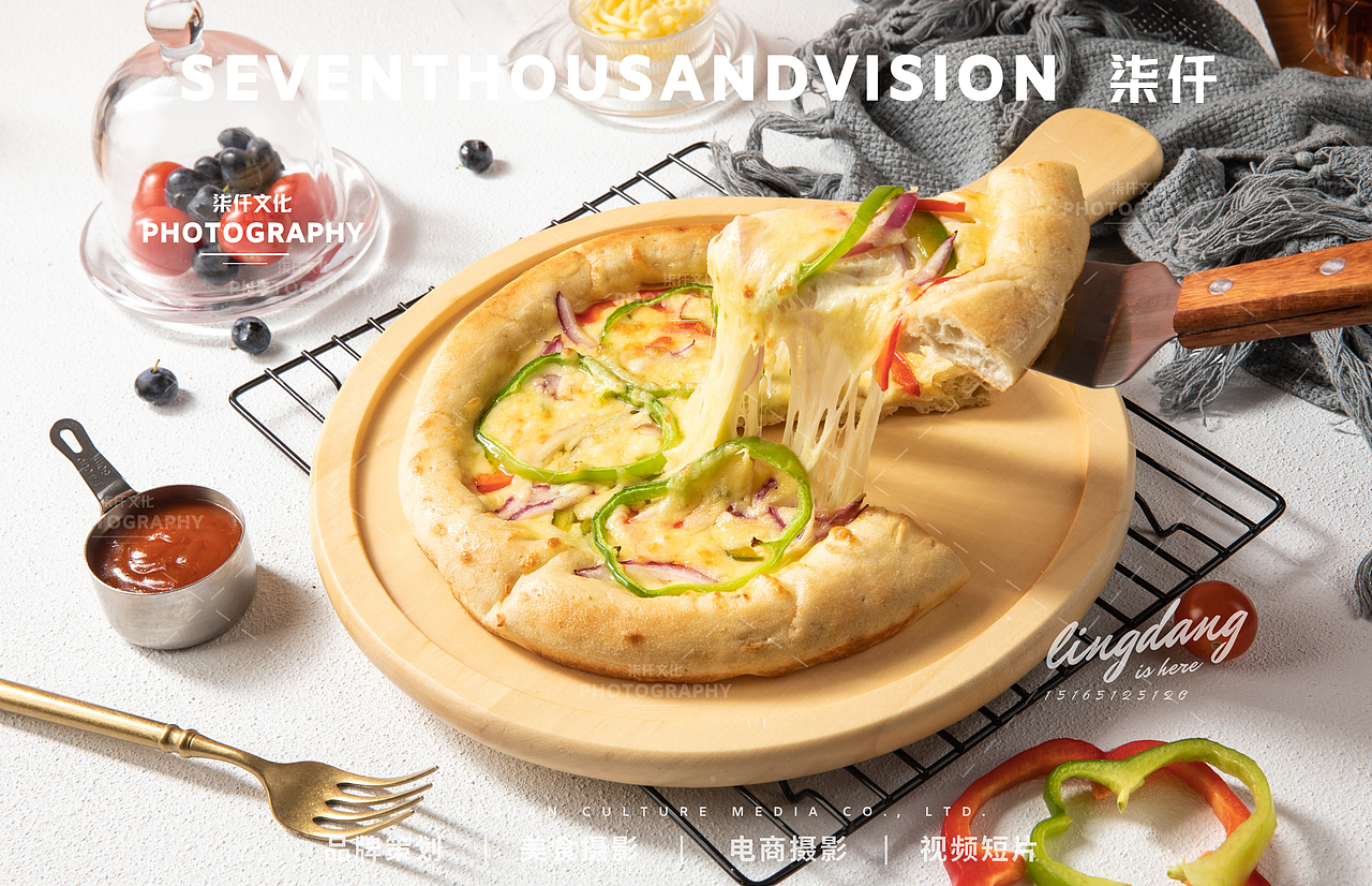 榴芒教主披萨×济南美食摄影柒仟视觉