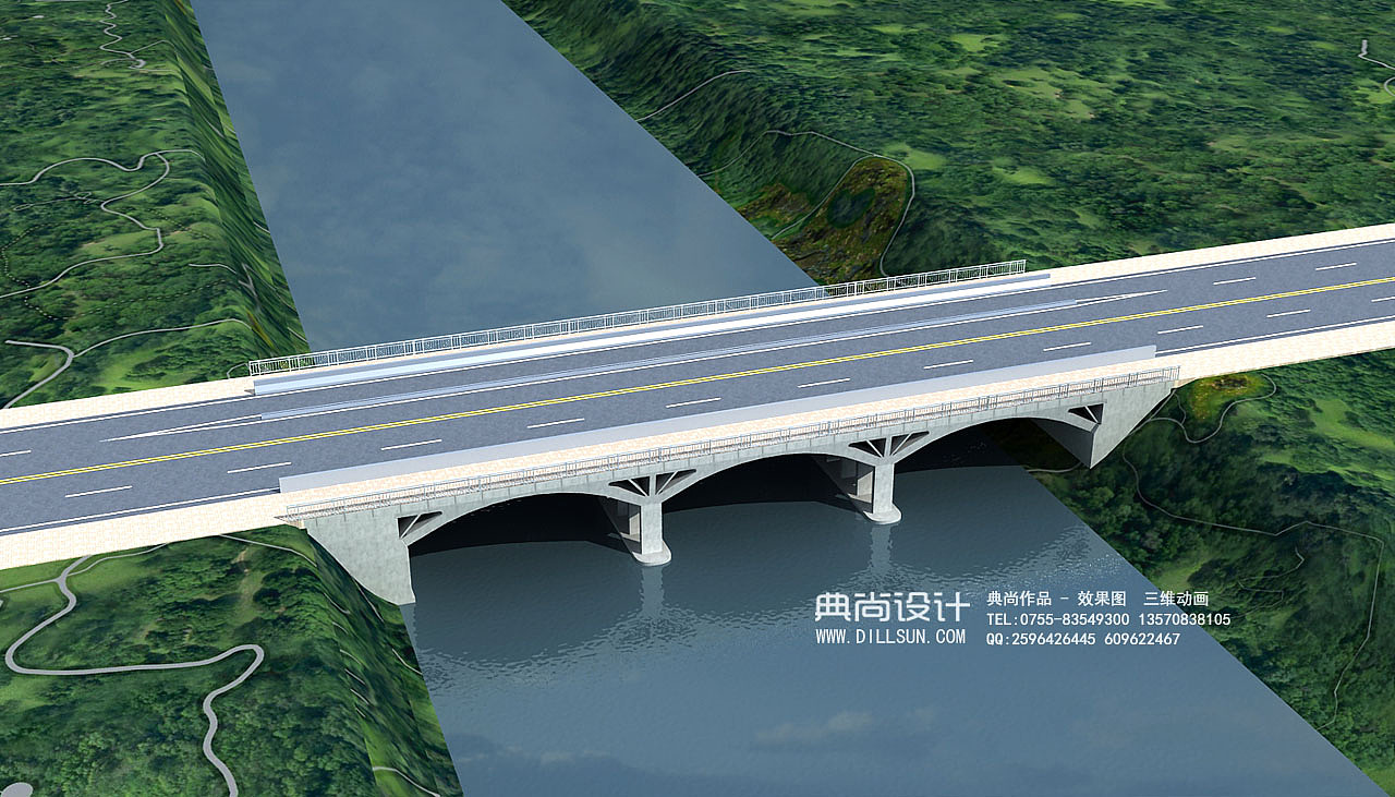 桥梁设计效果图