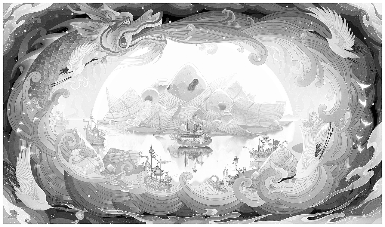 【粽迎端午】-端午包装（图ZMzM1Njk2Mjgw） - 商业插画 - 站酷设计师故里Ya1原创素材 - 站酷ZCOOL