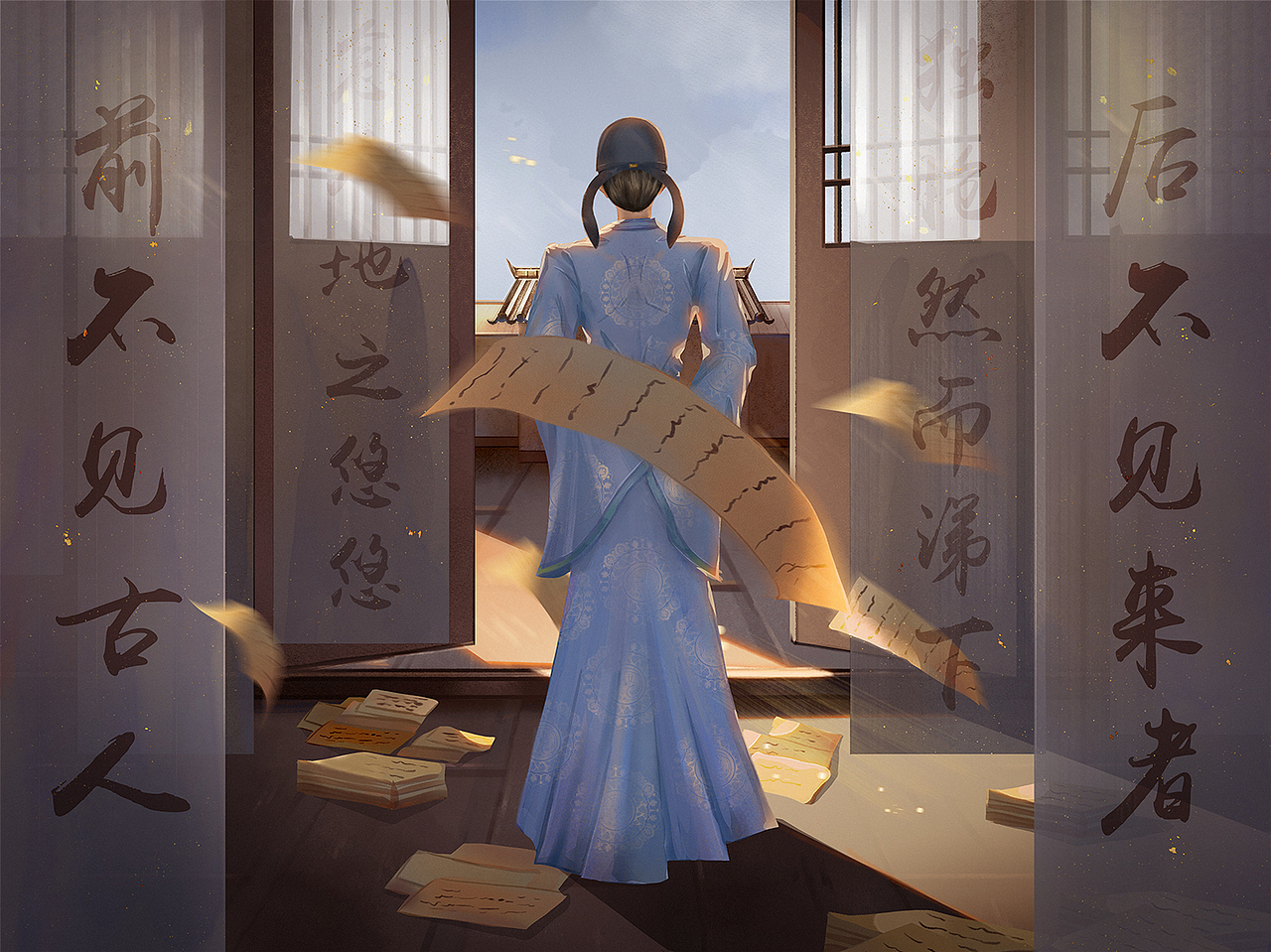 古风插画作品（图ZMzU1ODE3NTc2） - 艺术插画 - 站酷设计师安七公子原创素材 - 站酷ZCOOL